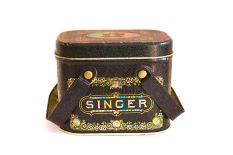 singer tin box